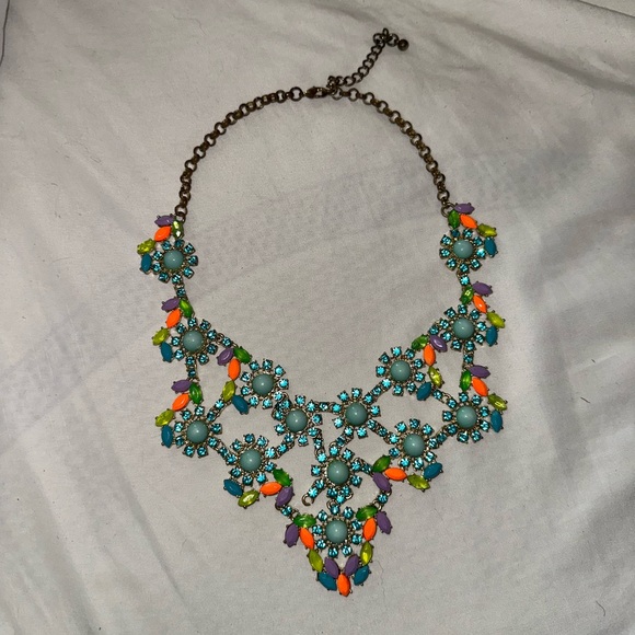 Gorgeous Colorful J. Crew Statement Necklace - Picture 1 of 8